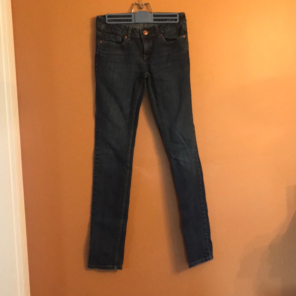 medium wash Aeropostale size 3/4 long skinny jeans